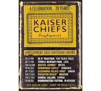 Kaiser Chiefs UK Tour 2025 A3 A4 Print Poster Wall Art Home Decor Album Gift Present Photo Living Room Dining Room Bedroom Unframed Concert Tour Gig Live Show Music (A4)