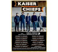 Kaiser Chiefs UK Tour A3 Print Poster Wall Art Home Decor Album Gift Present Photo Living Room Dining Room Bedroom Unframed Concert Tour Gig Live Show Music Arena