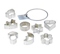 Kaiser Cookie Cutter Medium 8 Designs Biscuit Stamp Tinplate