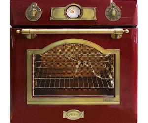 Kaiser EH 6355 RotEm | Empire Electric Single Oven | 67L Vintage Bordeaux Red Multi-Functional Oven