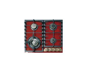 Kaiser Empire 4 Burner 58cm Turbo Gas Hob - Bordeaux Red