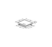 Kaiser Empire 59cm Gas Hob 4 Gas Burners Enamelled Black Cooktop