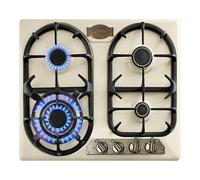 Kaiser Empire 59cm Gas Hob | 4 Gas Burners Enamelled Ivory Cooktop
