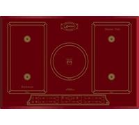 Kaiser Empire 77cm Wide Induction Hob | Bordeaux Red Glass Ceramic 5 Burner Cooktop
