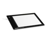 Kaiser Fototechnik Slimlite Plano 2453 LED Light Plate 5000 K Dimmable Mains and Battery Operated Light Surface 22 x 16 cm Black