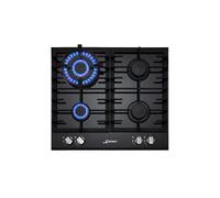Kaiser Grand Chef Turbo Gas Hob | 58cm Black Glass 4 Burner Cooktop