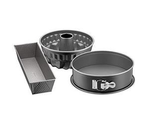 Kaiser Inspiration 3 Piece Set Spring Shape Ø26 cm Cake Mould 30 cm Savarin Mould Diameter 22 cm Made in Germany Good Non-Stick