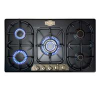 Kaiser KG 9325 | Empire 86cm Turbo Gas Hob | 5 Burner Enamelled Cooktop (Black)