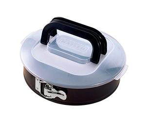 KAISER Springform Pan Ø 26 cm Bake & Take Very Good Non-Stick Coating Secure Premium Carrying Cover with Folding Handle Practical For Storing and Keeping Fresh