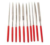 KAISH 10-Pack Diamond Coated Guitar Bass Needle File Set Nut Slot File Bridge Saddle and Fret Files Luthier Tool for Filing