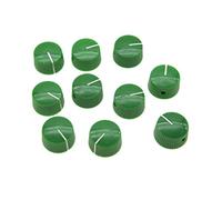 KAISH 10pcs Green Vintage Barrel Guitar Amplifier Knob Round Knobs with Set Screw