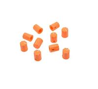 KAISH 10pcs Orange Guitar Scalloped Edge Amplifier Knob Cylinder Effect Pedal Knobs