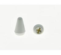 KAISH 10pcs White ST Strat Pickup Switch Tip Switch Cap Knob for Stratocaster Guitar(USA Made or Import Style)