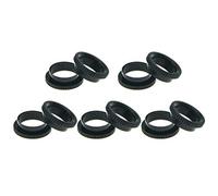 KAISH 10x Brass Metric M12 Guitar Toggle Switch Deep Recessed Nut for Epiphone Les Paul/Import Toggle Switch Black