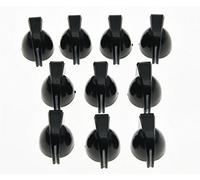 KAISH 10x Mini Guitar AMP Amplifier Knob Effect Pedal Chicken Head Knobs Black