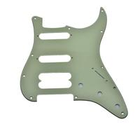 KAISH 11 Hole American Modern ST Style HSS Pickguard Round Corner Humbucking without screw holes for Ultra Series Strat Guitars Mint Green