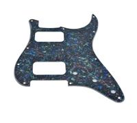 KAISH 11-Hole Modern Style 2-Humbucker H/H Pickguard for American Strat with dual humbucking pickups Humbucker with Round Corner Abalone Pearl