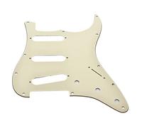 KAISH 11 Hole ST/Strat Style Guitar Pickguard Bridge Reversed ST Pick Guard for Jimi Hendrix Stratocaster/Strat Aged White