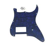 KAISH 11 Hole ST/Strat Style One Humbucker Guitar Pickguard Scratch Plate for Delonge Stratocaster/Strat Blue Pearl