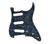 KAISH 11 Hole ST/Strat Style Pickguard SSS Pick Guard for USA/Mexico Stratocaster/Strat Abalone Pearl