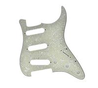 KAISH 11 Hole ST/Strat Style Pickguard SSS Pick Guard for USA/Mexico Stratocaster/Strat Aged Pearl