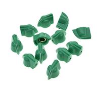KAISH 12pcs 1/4" Vintage Raised Mini Chicken Head Knobs Small Size Guitar Bass Potentiometer Knobs Amplifier Knob Effect Pedal Chickenhead Knobs with Set Screw Green