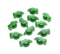 KAISH 12pcs Flat Top Guitar Amplifier Effect Pedal Chicken Head Knobs Green