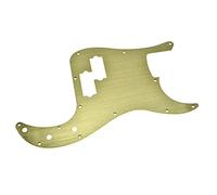 KAISH 13-Hole Metal Aluminium Anodized P Bass Style Pickguard American Modern Style Standard Bass Pick Guard for Precision P Bass Gold