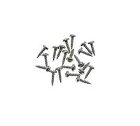 KAISH 20-Pack Premium Stainless Steel American #2 x 1/4" Phillips Head Guitar Truss Rod Cover Screws for Import Les Paul LP/SG or other Guitars Nickel