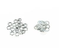 KAISH 20pcs Zinc Metric M7 Guitar Pots Nuts and Washers for Mini 16mm Metric Pots