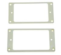 KAISH 2pcs White Humbucker Pickup Ring Curved Bottom Fame for Epiphone Les Paul