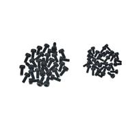 KAISH 30pcs Stainless Steel Tremolo Bridge Saddle Mounting Screws Guitar Locking Nut Lock Nut Screws Fits for FR Black