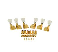 KAISH 3x3 Off White Keystone Locking Tuners 18:1 Guitar Tuning Keys Locking Tuning Machines for LP/Les Paul/SG/ES or Acoustic Guitars Gold