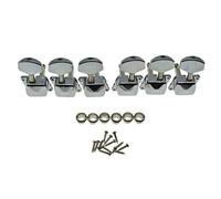 KAISH 3x3 Semi-Closed Guitar Tuning Keys Guitar Tuners Machine Heads for Acoustic or Electric Guitars Chrome