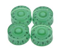 KAISH 4pcs Green with Black Number Guitar Speed Dial Knobs Control Knob fits LP Guitar