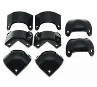 KAISH 4x Front 4x Back/Rear Black Plastic Guitar AMP Amplifier Cabinet Corner for Marshall