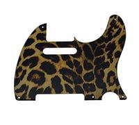 KAISH 5 Hole 3D Printed Vintage Style Tele Guitar Plastic Pickguard TL Pick Guard for USA/Mexico Telecaster/Tele Leopard Stripe