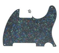 KAISH 5 Hole Tele Blank Guitar Pickguard Tele Pick Guard Scratch Plate for Telecaster Esquire Abalone Pearl