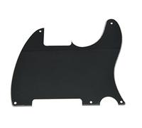 KAISH 5 Hole Tele Blank Guitar Pickguard Tele Pick Guard Scratch Plate for Telecaster Esquire Black 3 Ply
