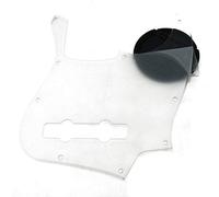 KAISH 5 String Clear J Bass Style Pick Guard Bass Pickguard Scratch Plate for USA/Mexico Jazz J Bass Transparent