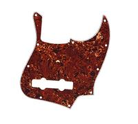 KAISH 5 String Jazz Bass Pick Guard J Bass Scratch Plate for USA/Mexico Jazz Bass 5 String Vintage Tortoise