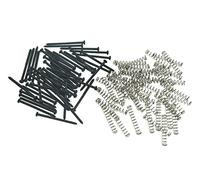 KAISH 50pcs Bass Guitar Pickup Mounting Screws Pickup Springs for Precision P Bass or J Bass or P90 Soap Bar Pickups Black