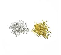 KAISH 50pcs Bass Guitar Pickup Mounting Screws Pickup Springs for Precision P Bass or J Bass or P90 Soap Bar Pickups Gold