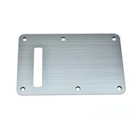 KAISH 6-Hole Metal Aluminum Anodized Modern Style ST/Strat Back Plate Tremolo Trem Cavity Cover for USA/Mexico Stratocaster/Strat Silver