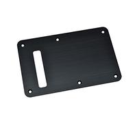 KAISH 6-Hole Metal Aluminum Anodized Modern Style ST/Strat Back Plate Tremolo Trem Cavity Cover for USA/Mexico Stratocaster/Strat Matte Black
