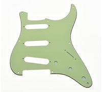 KAISH 8 Hole American Vintage Style Strat SSS Pickguard ST Guitar Pick Guard Scratch Plate for Strat/Stratocaster Mint Green 3 Ply