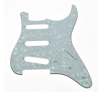 KAISH 8 Hole American Vintage Style Strat SSS Pickguard ST Guitar Pick Guard Scratch Plate for Strat/Stratocaster White Pearl