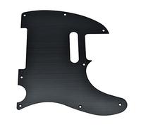 KAISH 8 Hole Metal Aluminum Anodized Tele Style Pickguard TL Pick Guard Scratch Plate for USA/Mexico Telecaster Black