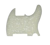 KAISH 8 Hole Tele Blank Guitar Pickguard Tele Pick Guard Scratch Plate for Telecaster Esquire Aged Pearl
