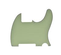 KAISH 8 Hole Tele Blank Guitar Pickguard Tele Pick Guard Scratch Plate for Telecaster Esquire Mint Green